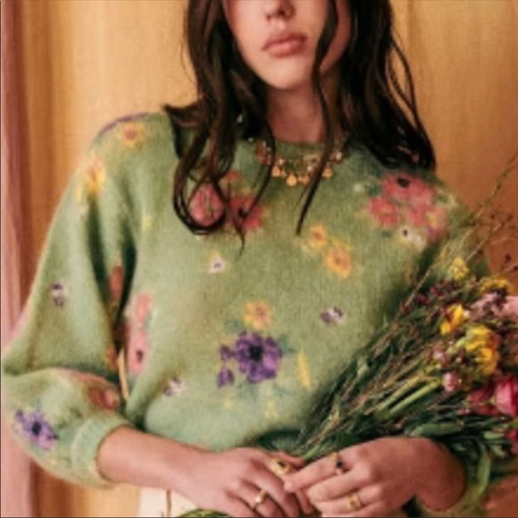 Sezane Sweaters - Sézane Silvia Garden floral jumper